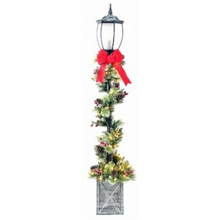 Puleo Asia 238939 7 Ft Holiday Wonderland Decorated Lamp Post