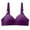 Purple, variant on TAIAOJING Seamless Bra No Steel Ring Thin Bra Striped Print Breathable Gathers Underwear Comfort Bra Brassiere
