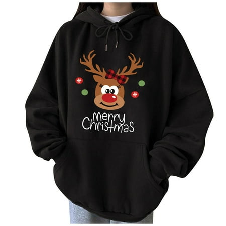 

Oversized Hoodie for Women Casual Solid Long Sleeve Dragon Graphic Hooded Sweatshirts Pullover Tunic Y2k Outwear