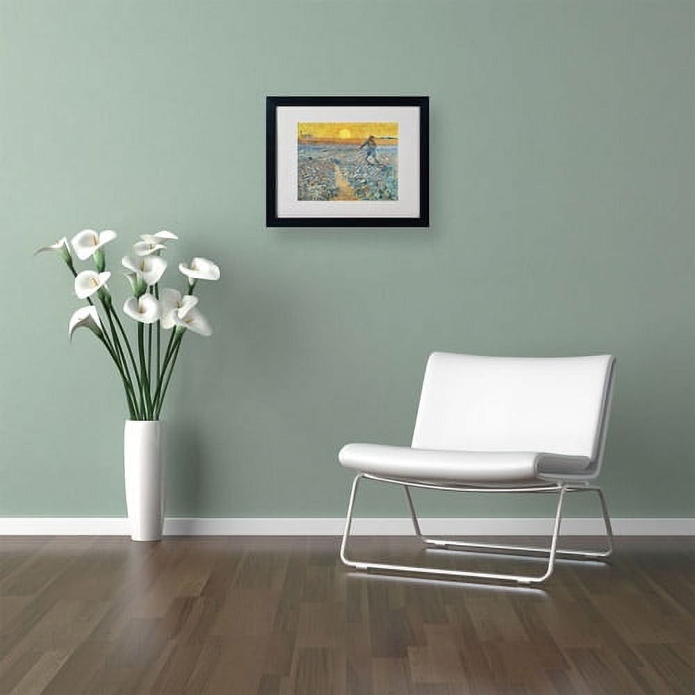 Trademark Fine Art Landscape Matted Framed Art ' Sower 1888 ' by Vincent van Gogh