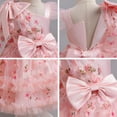 thumbnail image 5 of IDOPIP Toddler Girls Pageant Dress 3D Flower Tulle Tutu Dress Wedding Princess Birthday Party Prom Gown 9M-6Y, 5 of 9