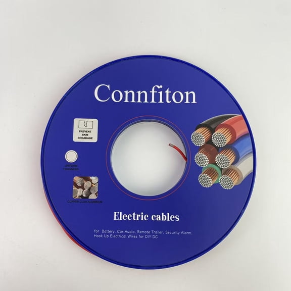 Connfiton Electric cables ,50FT 14/2 Gauge Red Black Cable Hookup Electrical Wire LED Strips Extension Wire 12V/24V DC Cable, 14AWG Flexible Wire Extension Cord for LED Ribbon Lamp Tape Lighting