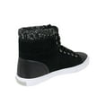 thumbnail image 3 of Isaac Mizrahi Live Womens M-Lily High Top Sneaker Shoe, Black Multi Suede, US 8, 3 of 3