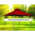 thumbnail image 3 of ACACIA AGOK14- CHINA RED 14 sq. ft. Gazebo Roof Framing & Mounting Kit with China Red Outdura Canopy, 3 of 4