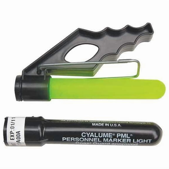 Pml by Cyalume Technologies Lightstick,Green,4-1/2 in. L,8 hr.,PK50 9-80770PF