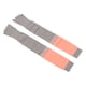 thumbnail image 2 of Calcetines largos de yoga de 5 dedos, antideslizantes, de algodón, con absorción del sudor, ajustados, para mujer, calcetines altos a rayas, gris claro, 2 of 10