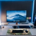 thumbnail image 6 of Desk Pad, Elegant Hummingbird Desk Mat, Oil Painting Flowers and Leaves Large Gaming Mouse Pad, 31.5"x11.8" Extended Big Computer Mouse Pad with Non-Slip Base and Stitched Edge, 6 of 13