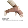 thumbnail image 7 of Mosey 1 Pair Cozy Gloves Warmth Style Autumn Self heating Half finger Design Gloves for Winter Gift, 7 of 7