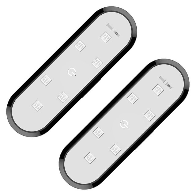 sweethay 2 unids/set sistema de detección inteligente luz LED para puerta de coche luces de puerta luces de puerta LED advertencia Vehículos, repuestos y accesorios Mis