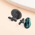 thumbnail image 6 of Whale Elegant Men's Stainless Steel Cufflink Sets for Formal Attire, Weddings, and Special Events, 6 of 6