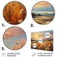 thumbnail image 3 of Designart "And Pastel Countryside Wheat painting IV" Landscapes Metal Wall Decor, 3 of 5