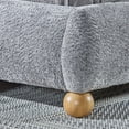 thumbnail image 4 of Roundhill Furniture Lunara Gray Upholstered Platform Bed with Bun Feet, Queen, 4 of 8