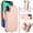 Rosegold, variant on Wallet Case for Apple iPhone XS Max, with Crossbody Shoulder Strap & Hand Wrist Cards Holder Zipper Pocket Stand Feature Full Protective Shockpoof Phone Case for iPhone XS Max, Lightpurple