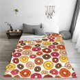 thumbnail image 5 of Honeii Donut Print Fleece Blanket - Throw Blanket for Bed, Sofa, Couch, Camping, and Travel , Microplush Ultra Soft Warm Blanket-60"x50", 5 of 7