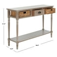 thumbnail image 4 of SAFAVIEH Christa Contemporary Console w/ Two Baskets, Vintage White, 4 of 15