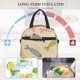 thumbnail image 6 of DouZhe Lunch Bags for Women and Men, Funny Cute Fish Doodles Prints Reusable Portable Insulated Cooler Waterproof Lunch Tote Bag for Travel Work Picnic, 6 of 7