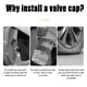 thumbnail image 5 of Tapones para válvulas de neumáticos YALOK Noctilucous para coche, 4 unidades, azules, 5 of 7