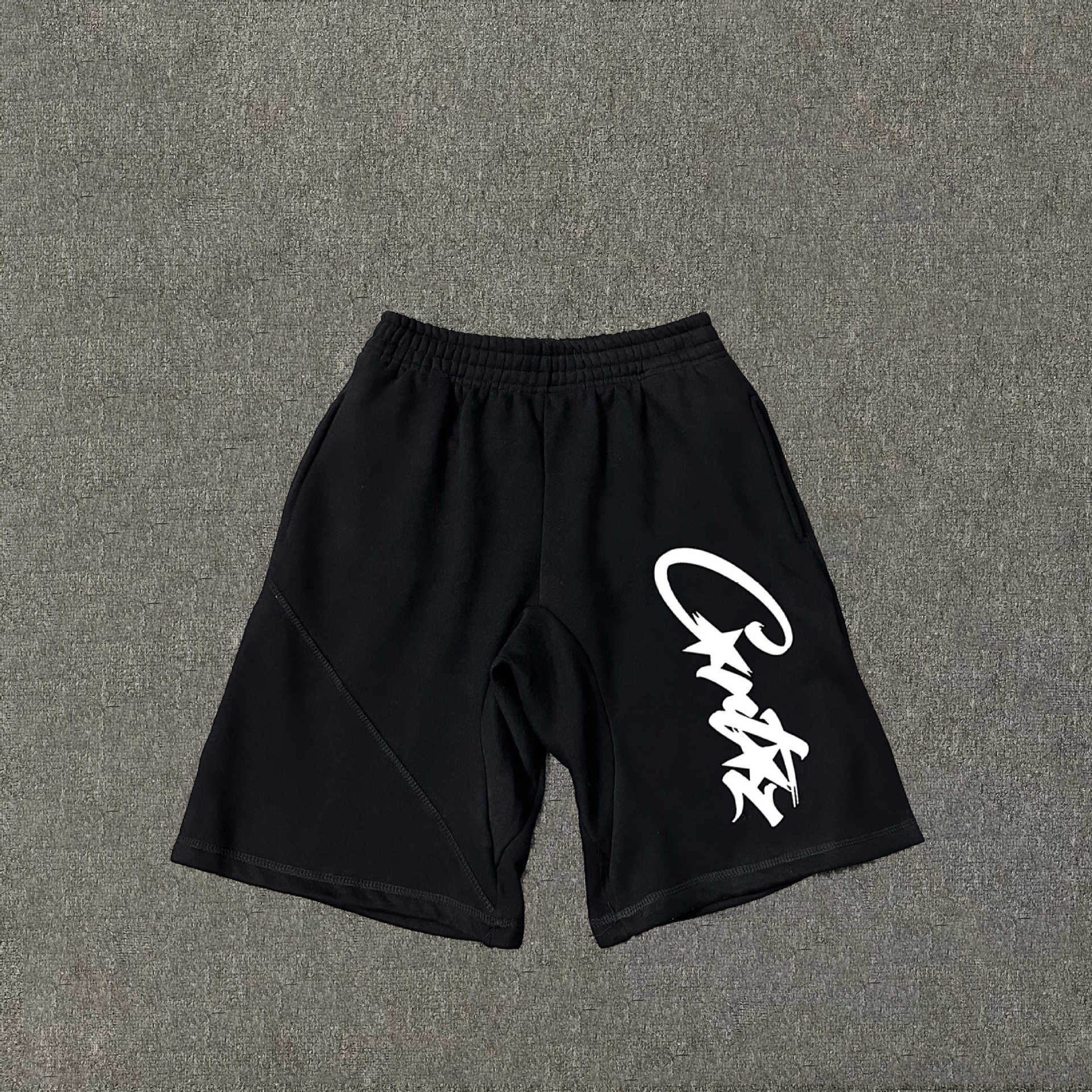 Corteiz short Alcatraz shorts ship print shorts trend hip-hop
