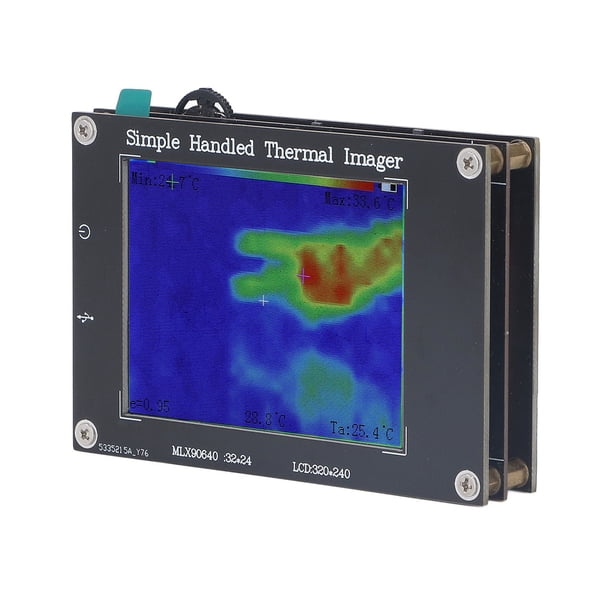 Cámara Termográfica, Pantalla De 3,2 Pulgadas Cámara Termográfica Infrarroja FR4 Carcasa Epoxi Velocidad De Actualización De 8 Hz Multifuncional Portátil Para Dispositivo De
