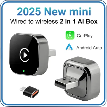 Topelectronic 2025 USB Wireless CarPlay Adapter for iPhone Apple Wireless Dongle Plug ＆Play