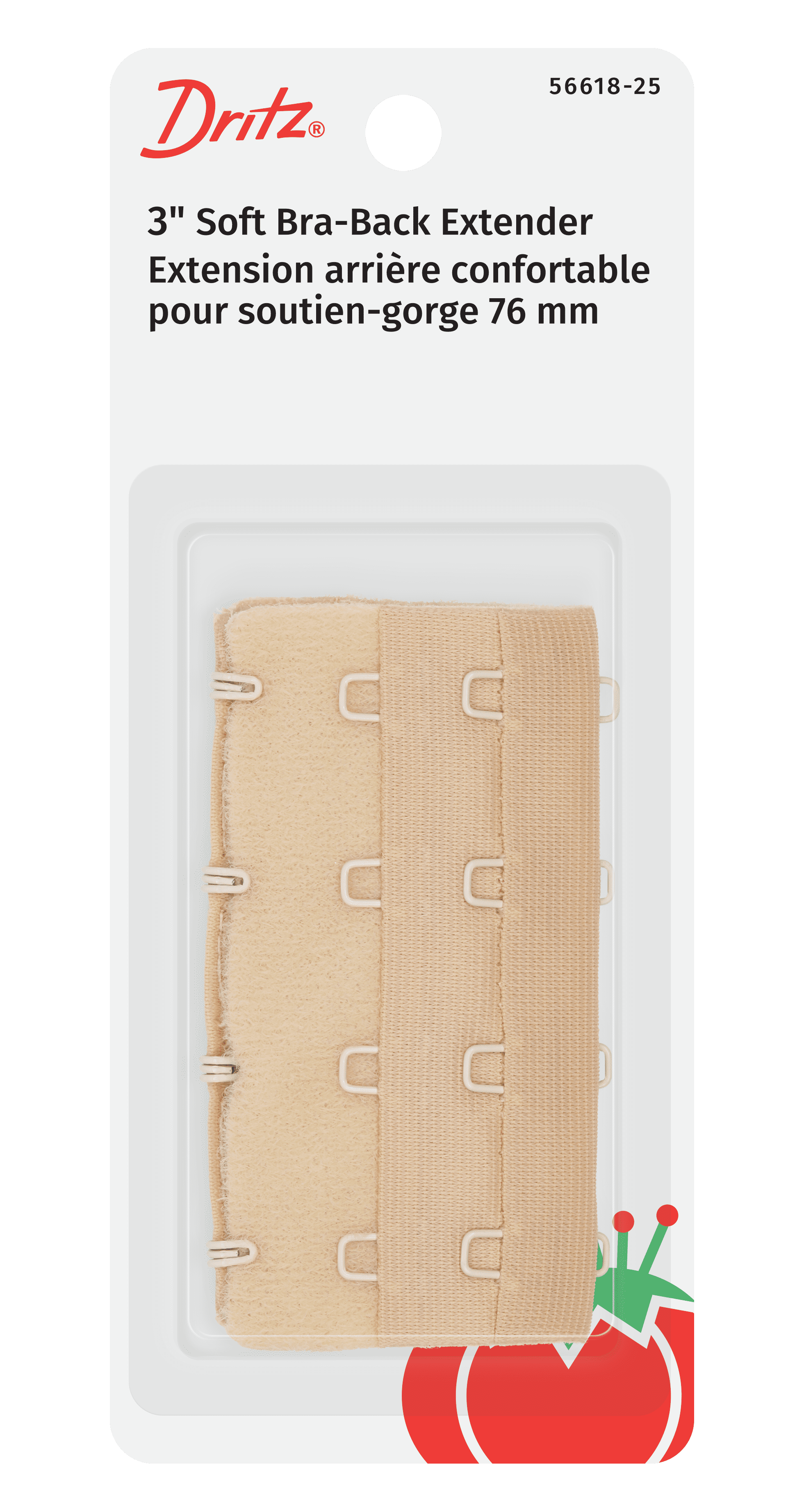Dritz Soft Bra-Back Extender 1-1/2