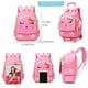 thumbnail image 3 of Mochila enrollable MITOWERMI, bonita forma de lazo con cara de gato, para niñas de 1 a 3 grados, 3 of 7