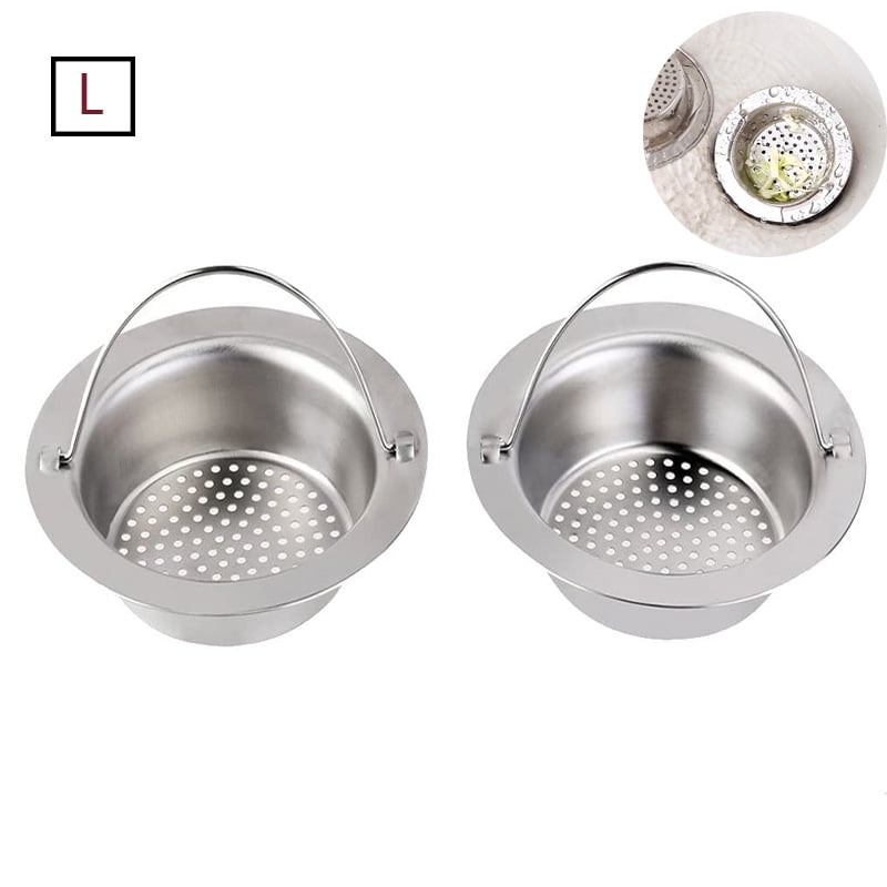 Pack of 2 Stainless Steel Sink Strainer 