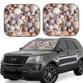 thumbnail image 1 of Vsdgher Sea Shells Print Car Windshield Sun Shade, Reflective Sunshade Window Sunshade Sun Visor Protector Fit for Cars,Trucks,SUVs-Small, 1 of 6