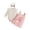 j-682Pink305, variant on HAYIMI Girls Long Sleeve Romper Bodysuit Suspender Prints Bowknot Skirts Outfit Sets Trendy Clothes Sets