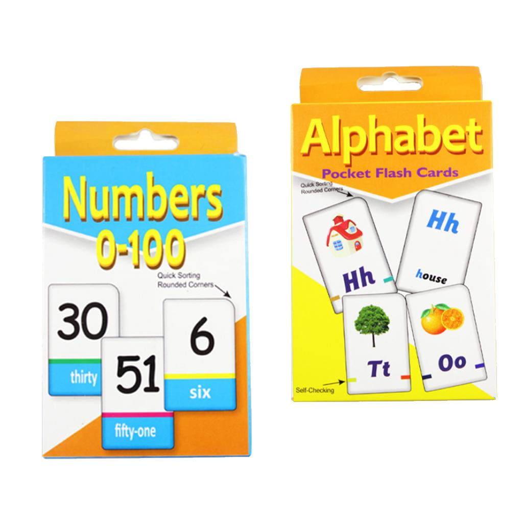 ALPHABET Flash Cards Game 36 Pieces Kindergarten Toddlers Preschool Educational 