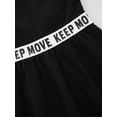 thumbnail image 6 of CHICTRY Girls Sleeveless Sports Dress Straps Cross at Rear Open Upper Back A-line Dress for Gym Sports Black 12, 6 of 7