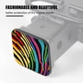 thumbnail image 3 of Hitch Cover Fits For 2-Inch Hitch,A Lively Image Of Colorful Lines Against Blackrubber Trailer Hitch Cover Tube Plug Insert,Car Exterior Accessories, Receiver Tube Hitch Plug, 3 of 6