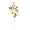Orange, variant on 1Pc 34.25" Faux Greenery Stems, 5-Branch Artificial Sage Green Eucalyptus Branch, Living Room Decor