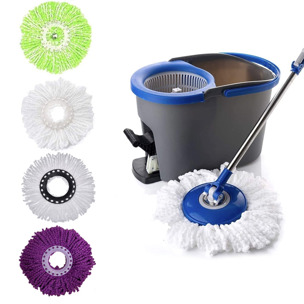 Mop Heads Replacement for Spin Mop 16 Pack Spin Mop Refills Head Washable Microfiber Mop Replace Head Spin Mop 360° Spinning Micro Replacement Mop Head for Easy House Cleaning Floor Mopping 