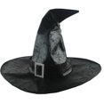 thumbnail image 4 of Hirigin Halloween Witch Hat for Women Costume Witch Wizard Hat Cap Halloween Decorations Cosplay Party Props, 4 of 5