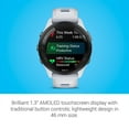 thumbnail image 3 of Garmin Forerunner 265 Running Smartwatch, Colorful AMOLED Display, Training Metrics and Recovery Insights, Whitestone and Tidal Blue, 3 of 5