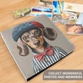 thumbnail image 4 of FORMRS 3 Ring Photo Album 4"x6" Self Adhesive Large Capacity PU Leather Cover, Red Dog Artist, 4 of 8
