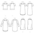 thumbnail image 4 of Butterick Patterns B62070Y0 Misses Top, Dress and Skirt, Y (XSM-SML-MED), 4 of 4