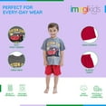 thumbnail image 2 of Disney Cars Lightning McQueen T-Shirt and Mesh Shorts Outfit Set Toddler to Little Kid, 2 of 5