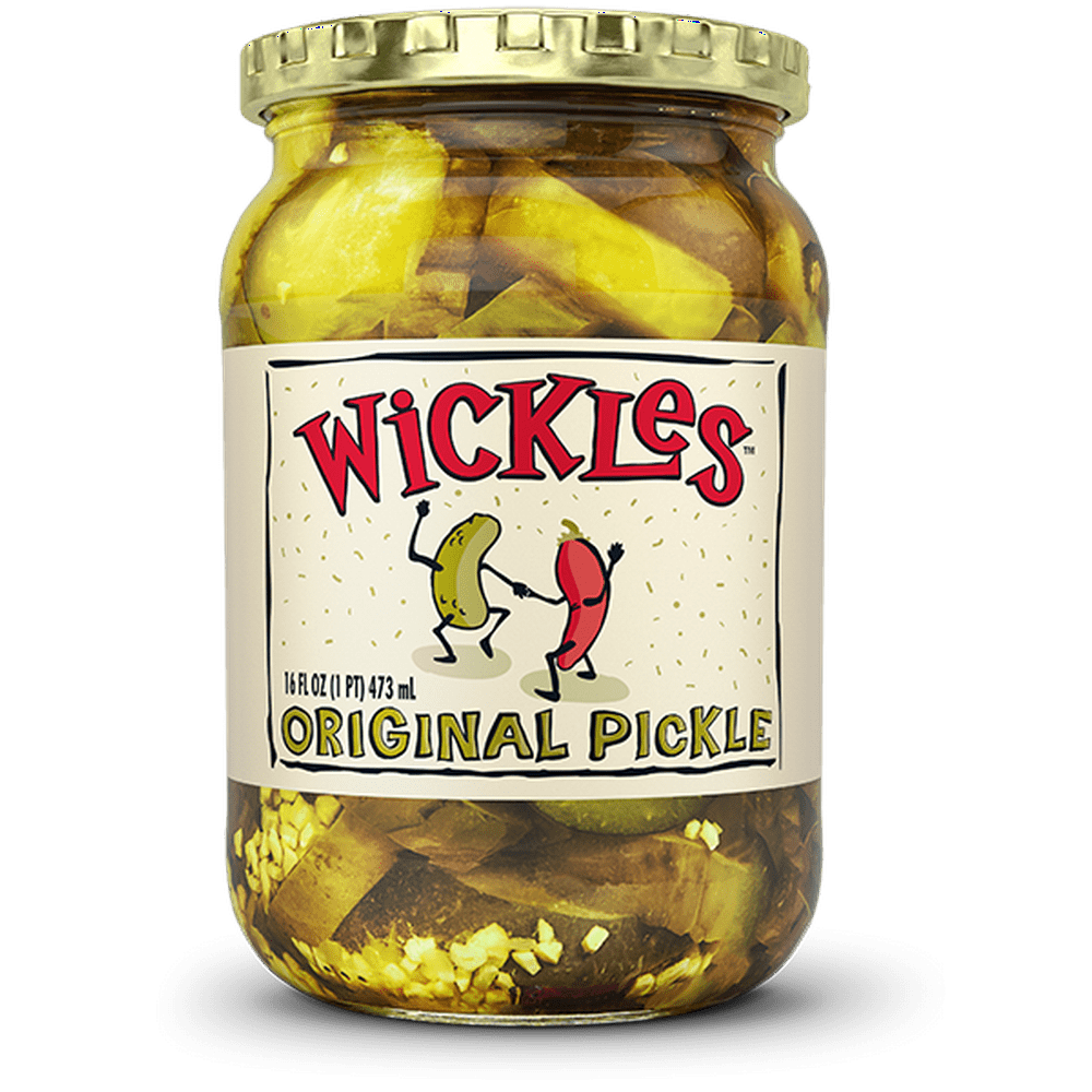 Wickles Original Pickles, 16 fl oz, (Pack of 6)