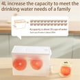 thumbnail image 4 of Cold Kettle With Faucet In Refrigerator 4L Large Capacity Storage For Fruit Juice Dispenser With Top And Spigot Fruit Teapot Lemonade Bucket For Kitchen Home Party Bar, 4 of 8