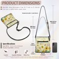 thumbnail image 7 of Eheartsgir Sunflower Crossbody Bag, Durable Sling Bag PU Leather Water-Resistant Women's Crossbody Purse for Travel Daily, 7 of 7