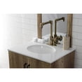 thumbnail image 2 of Kingston Brass KSD144RXAB Belknap One-Handle Single-Hole Bathroom Faucet with Deck Plate and Push Pop-Up Drain, Antique Brass, 2 of 7