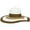 Brown, variant on Wide Brim Straw Hat w/ Color Stripes - Black - HT-SHT2324BK