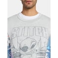 thumbnail image 4 of Lilo and Stitch Men's Crewneck Sweatshirt with Long Sleeves, Sizes XS-3XL, 4 of 5