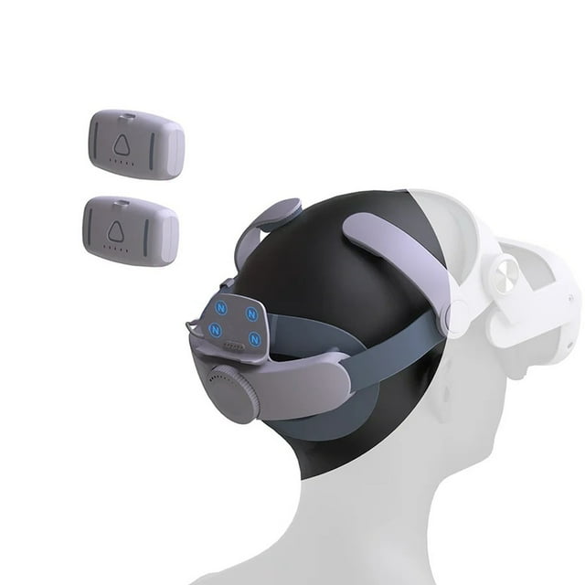 Adjustable Head Strap With Magnetic Battery Pack Compatible With Meta Quest 3/3S - Elite Replacement Strap for VR Headset Accessories