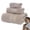 Light Coffee, variant on Bxaolu Ultra Soft 3 Pack Cotton Towel Set, Contains a Bath Towels 28x55 inch, a Hand Towels 13x29 inch & a Wash Coths 13x13 inch, Ideal Bathroom Everyday use, Compact & Lightweight - Light Gray