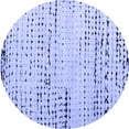 thumbnail image 1 of Ahgly Company Indoor Round Solid Blue Modern Area Rugs, 8' Round, 1 of 4