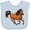 Blue, variant on Inktastic Wild Mustang Horse Galloping Boys or Girls Baby Bib