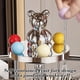 thumbnail image 5 of Transparent Fruit Tray With Teddy Bear Dessert Fork Plastic Fruit Tray For Home Use, 5 of 6